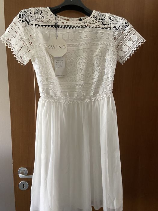 Нова бяла рокля за сватба,кръщене или официален повод