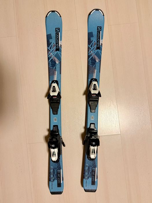 Set complet schiuri  Salomon + clăpari Fischer pentru copii