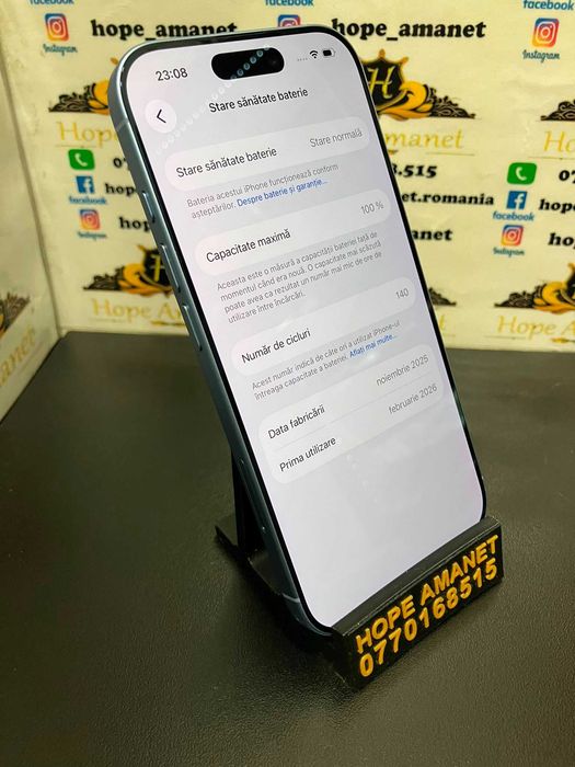 Hope Amanet P3 Iphone 17 / 256 gb / 100% baterie