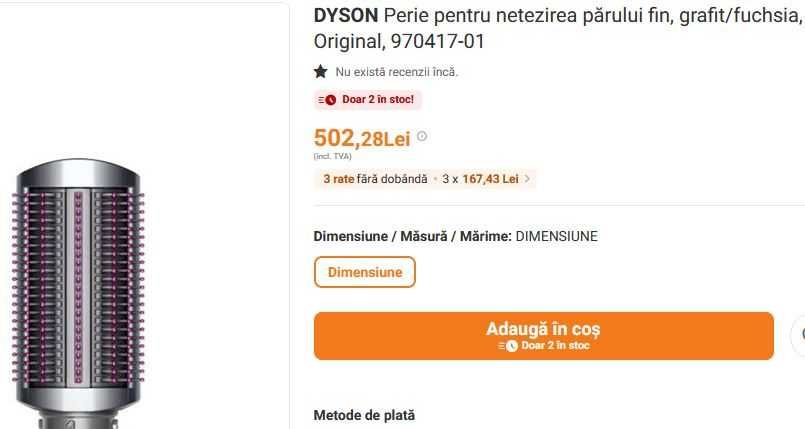 Perie moale de netezire Dyson Airwrap