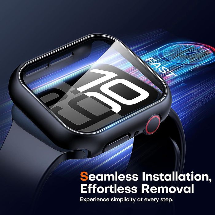 Кейс + Стъклен протектор за Apple Watch series 10 - 42mm и 46mm