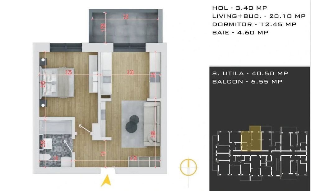 Theodor Pallady Apartament 2 Camere Loc Parcare Gratis Comision 0