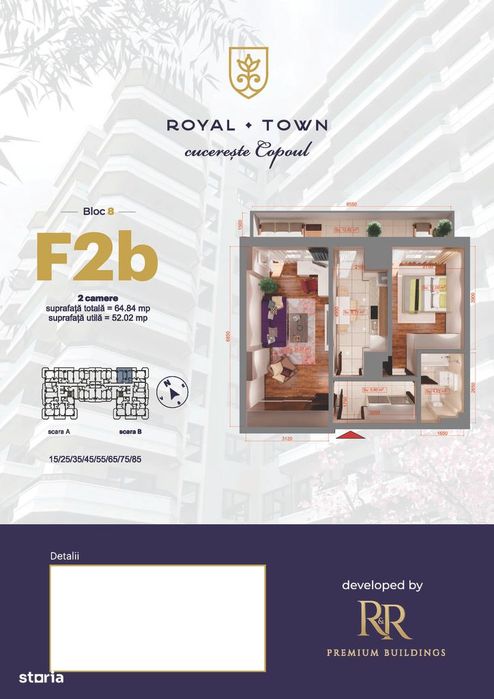 Finalizat! Apartament de vânzare, 2 camere, decomandat - Copou