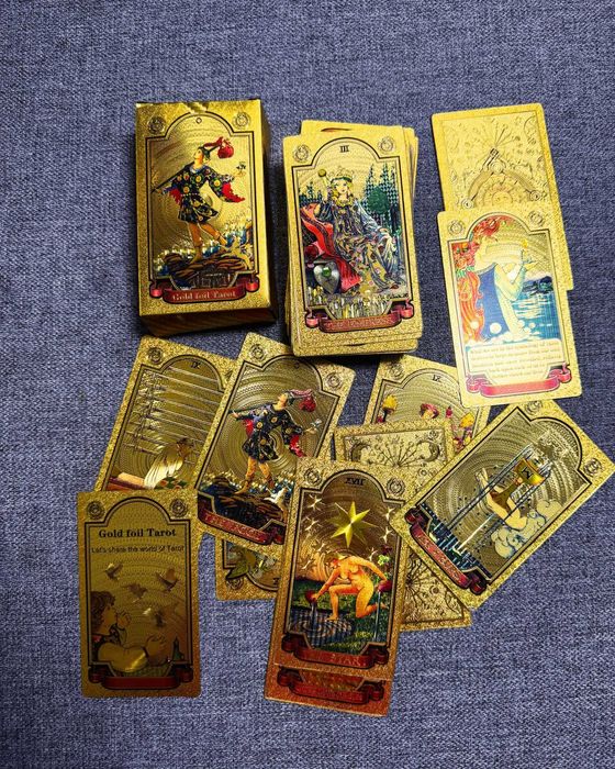 Оригинални  Златно луксозно таро (релефни карти)