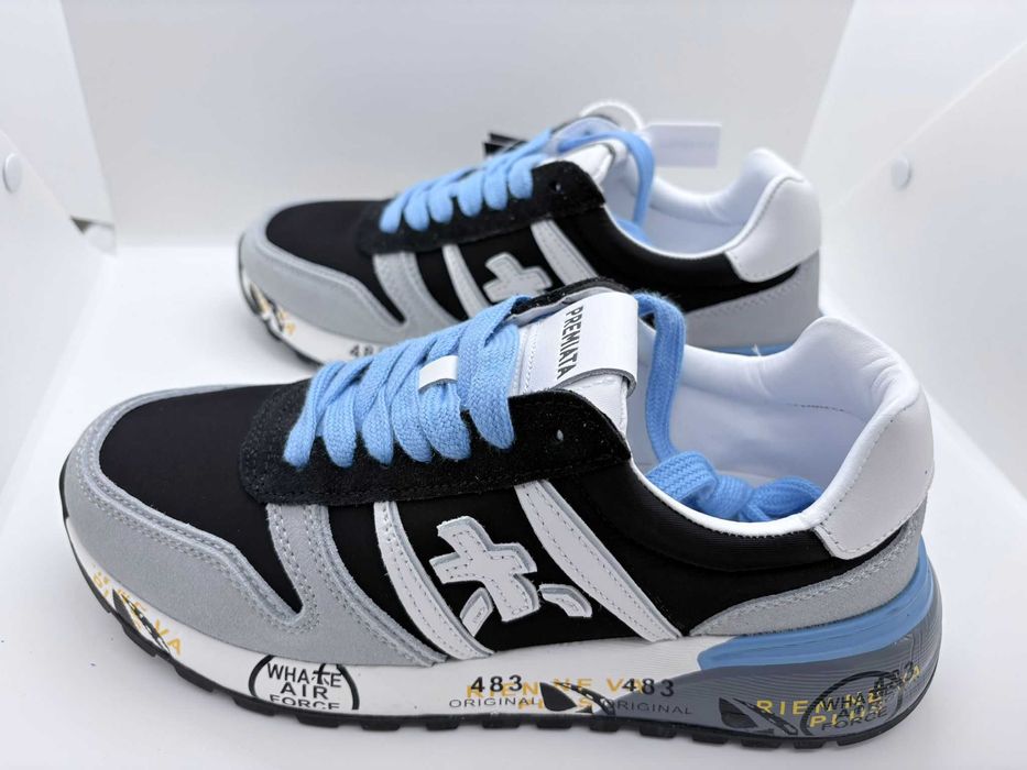 Adidasi Premiata Negru-Gri Sneakers
