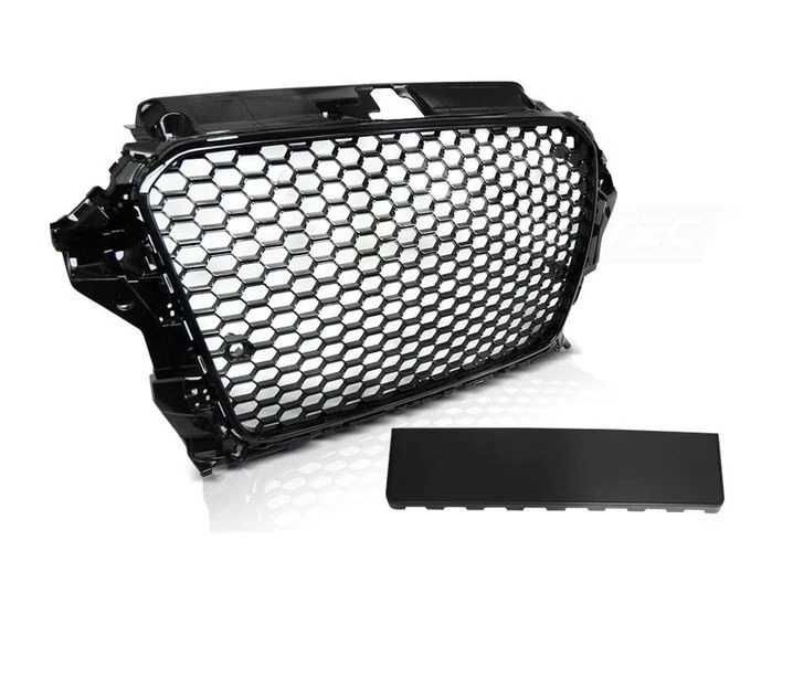 Grila Centrala Audi A3 8V RS3 Design Negru Lucios 2012-2016