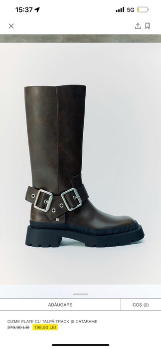 Cizme Zara maro, stil casual
