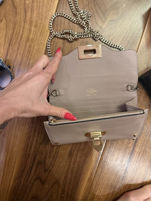 Valentino nude уникална чантичка носена 2 пъти