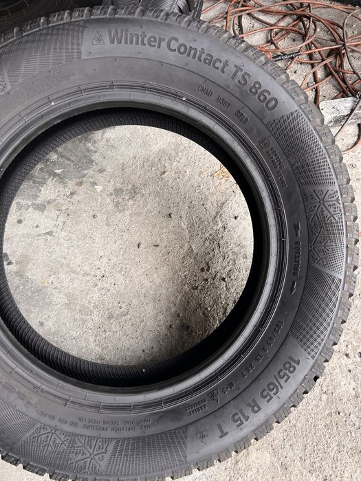 4 anvelope iarna ca NOI 185/65/15 , Continental , 8 mm