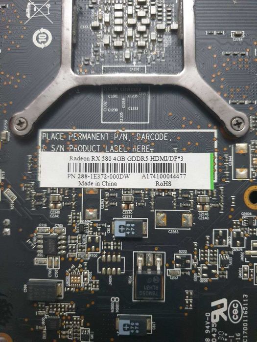 Видеокарта RX580 4Gb Radeon