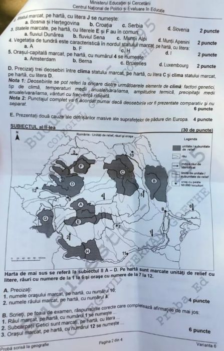 Meditații pentru pregătire BACALAUREAT la Geografie
