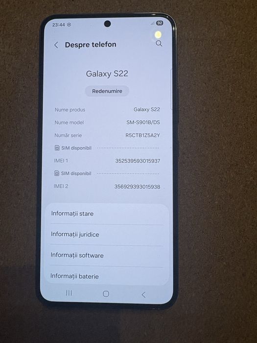 Samsung S901 Galaxy S22 5G dual sim 128 Gb ID-XXL2397