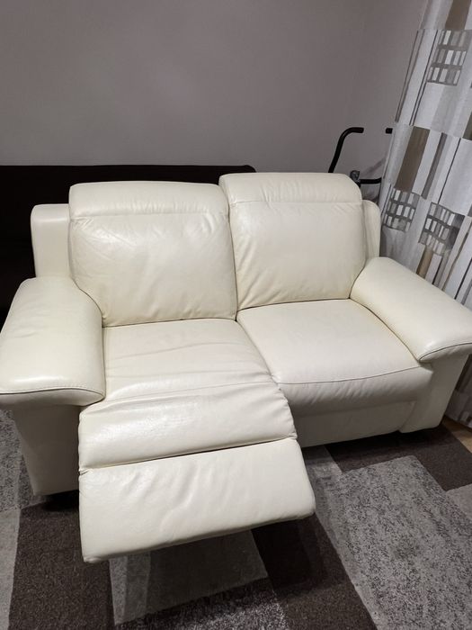 Canapea 2 locuri electrica cu recliner Mobexpert