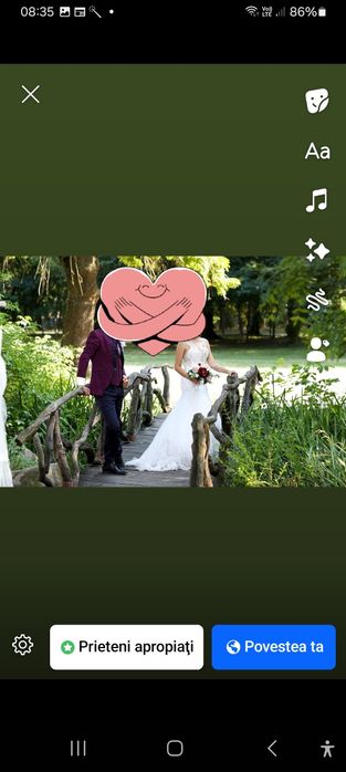 Rochie mireasa sirenă  designer 38-42 cu trena