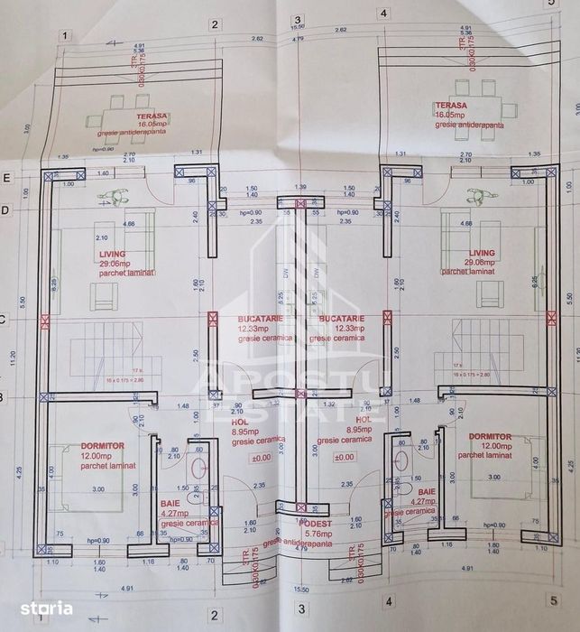 Duplex cu 4 camere de vanzare in Urseni, 132 mpu