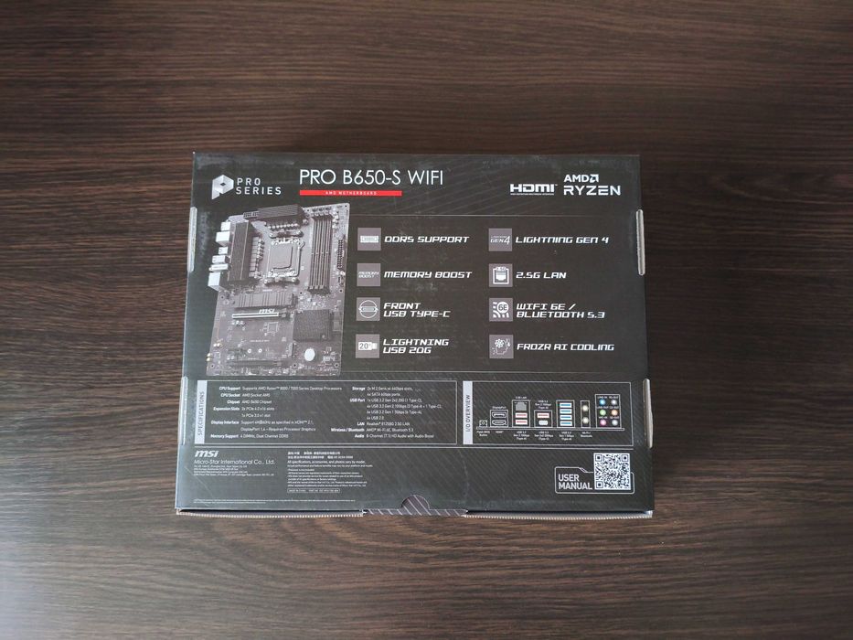 Материнская плата MSI PRO B650-S WiFi, AM5