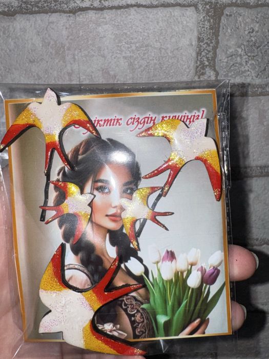 Брошка серьги и заколка