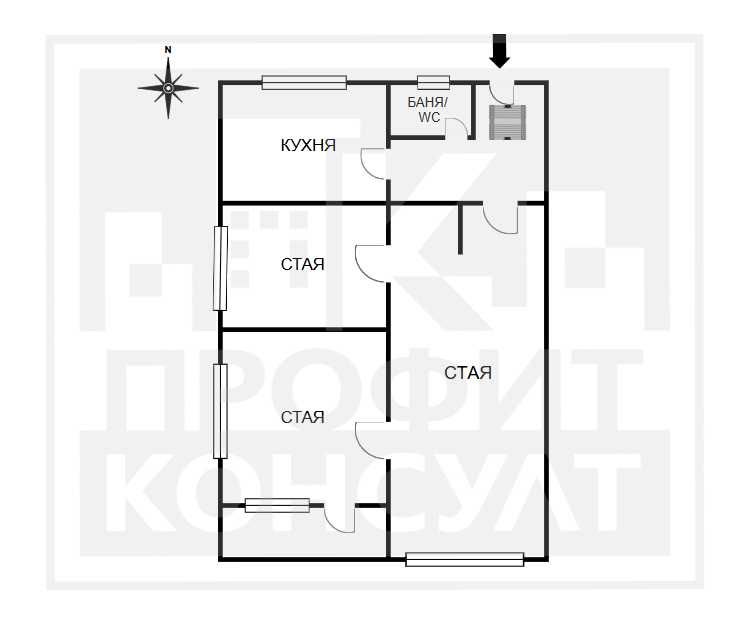 Дава се под наем Офис в Велико Търново, Център - 95 кв.м за 600 € - Снимка #12