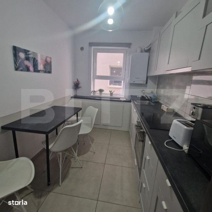 Apartament nou  cu 3 camere, 2 bai -76 mp, decomandat, cu balcon -Trac