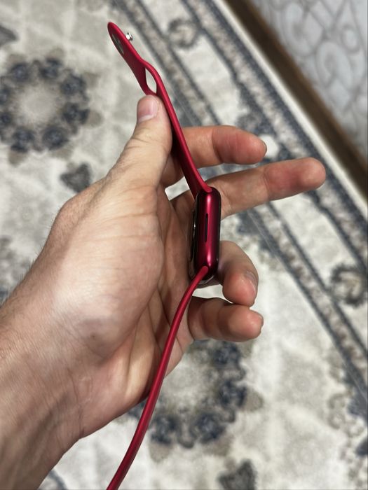apple watch siries 7 gps 41 mm (product) red ideal holatda
