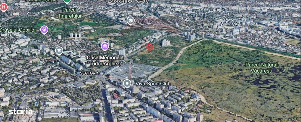 Teren 1,613mp Calea Vacaresti