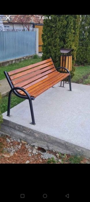 Banca cu spatar parc și gradina