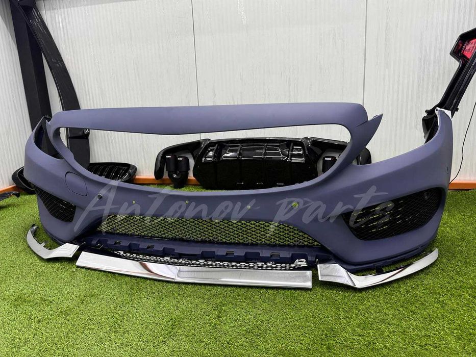 Предна Броня AMG-Line Facelift Mercedes C-Class (W205) (2013 - 2021)