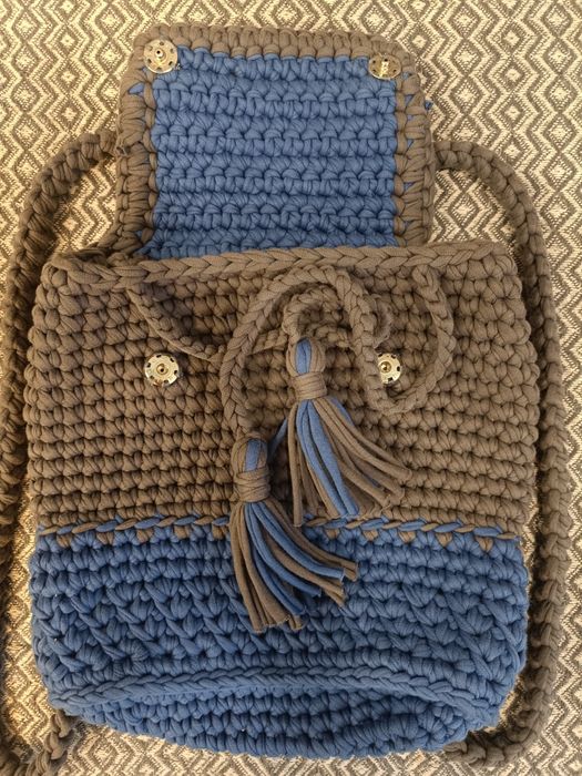 Сумка Хобо и рюкзачок Hand made