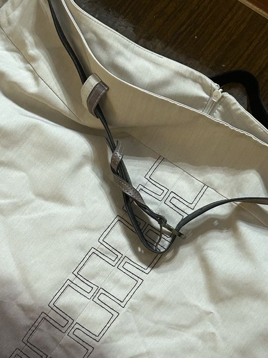 Юбка коричневая, с ремешком