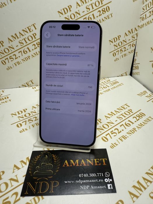 NDP Amanet Braila Iphone 15 Pro (49558)