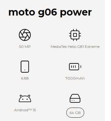 Motorola G06 Power (4Gb + 256Gb)