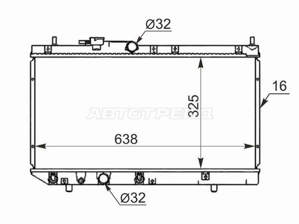 Радиатор Daihatsu Charade
