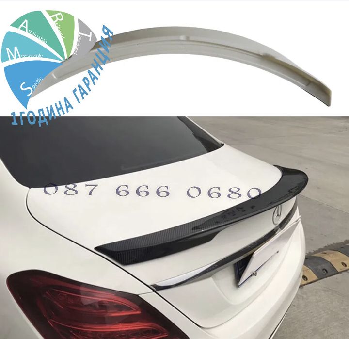 Лип спойлер багажник Mercedes W205 C class lip spoiler amg амг в205 Ц