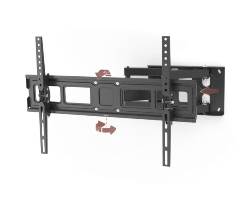 HAMA FULLMOTION TV WALL BRACKET Стенна стойка за TV HAMA 118126, Регулируема, 32"-84", 50 кг, Черна