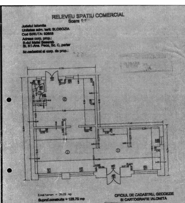 Inchiriere Slobozia spatiu comercial