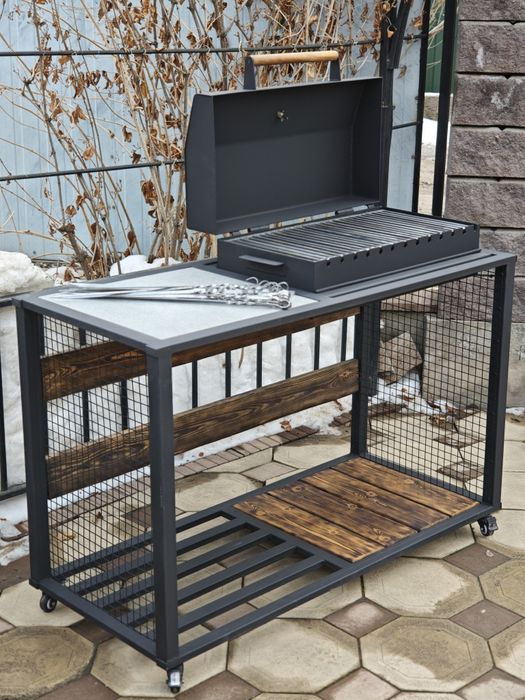 Мангал/гриль с решеткой барбекю