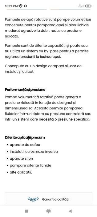 Pompa volumetrica aparate vending Fluid-o-Tech