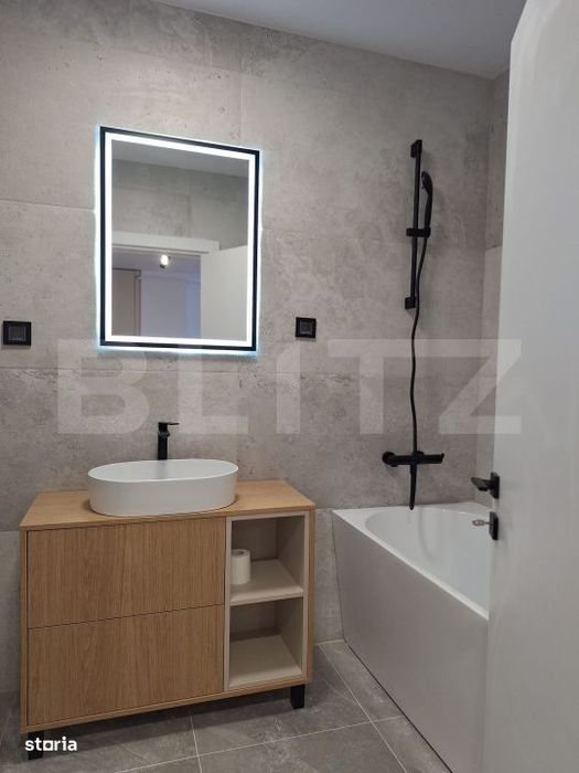 Apartament lux 2 camere 45 mp, terasa 10.50 mp, etaj intermediar, gara