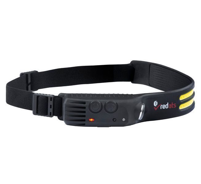 Челно led фенерче, лампа за глава със сензор fh-210 - 2 led ленти, аку