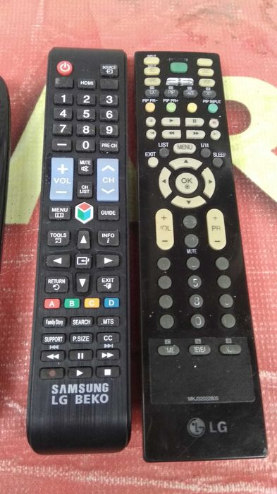 пульты от телевизоров LG-ARTEL-SAMSUNG-BEKO.Все б.у