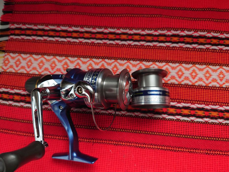 Риболовен комплект Италианска въдица Lineaeffe Carbon и макара Shimano