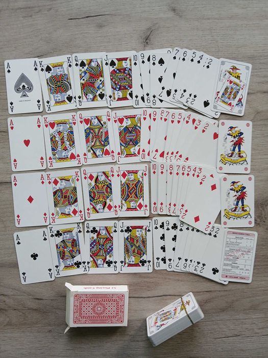 Стари карти за игра 2 тестета комплект за Бридж