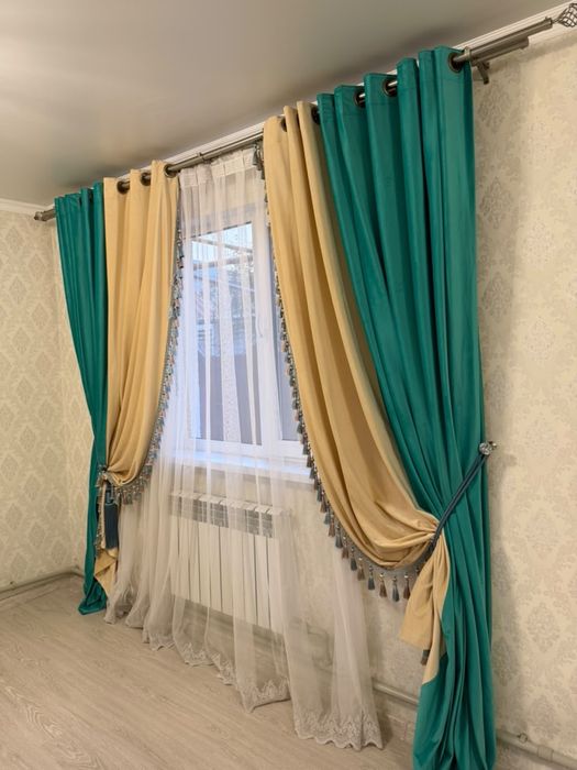 Шторы с карнизом Ширина 2*50, высота2,45