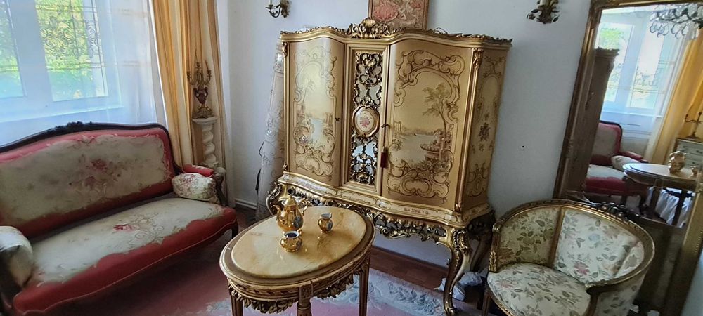 servanta baroc venetian,pictata,vintage,SILIK/comoda/bar,lemn,Italia