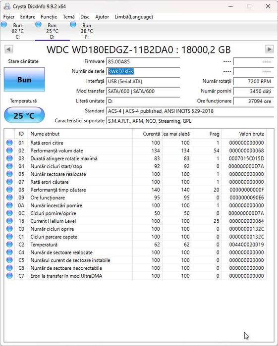 HDD 16TB WD Elements, USB 3.0 hard disk desktop