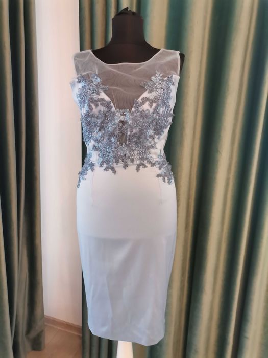 Rochie satin bleo