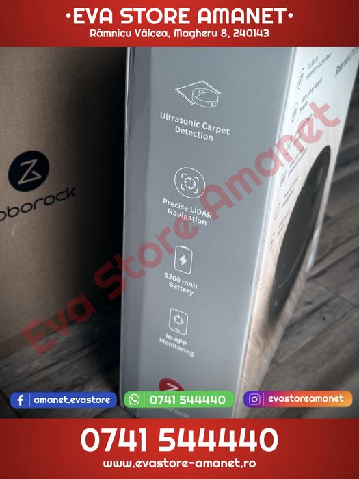 Aspirator Robot Roborock Q10 PF Black – 10.000 Pa – Functie mop - Nou, Sigilat
