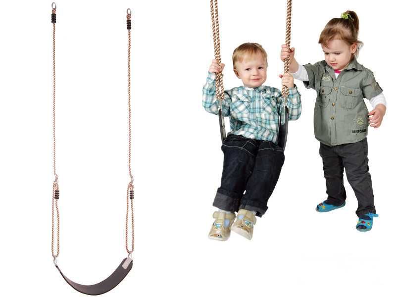 Седалка за люлка права гумена с метал AC2004, седалка лента, диск