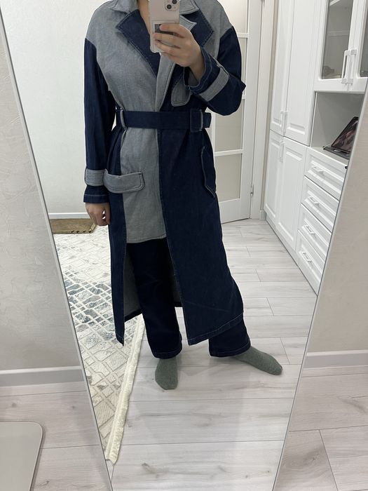 Джинсовый тренч