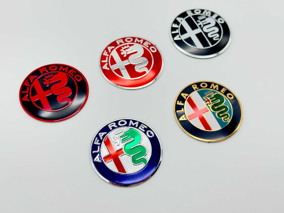 Емблема за волан Alfa Romeo + капачки за джанти – нови